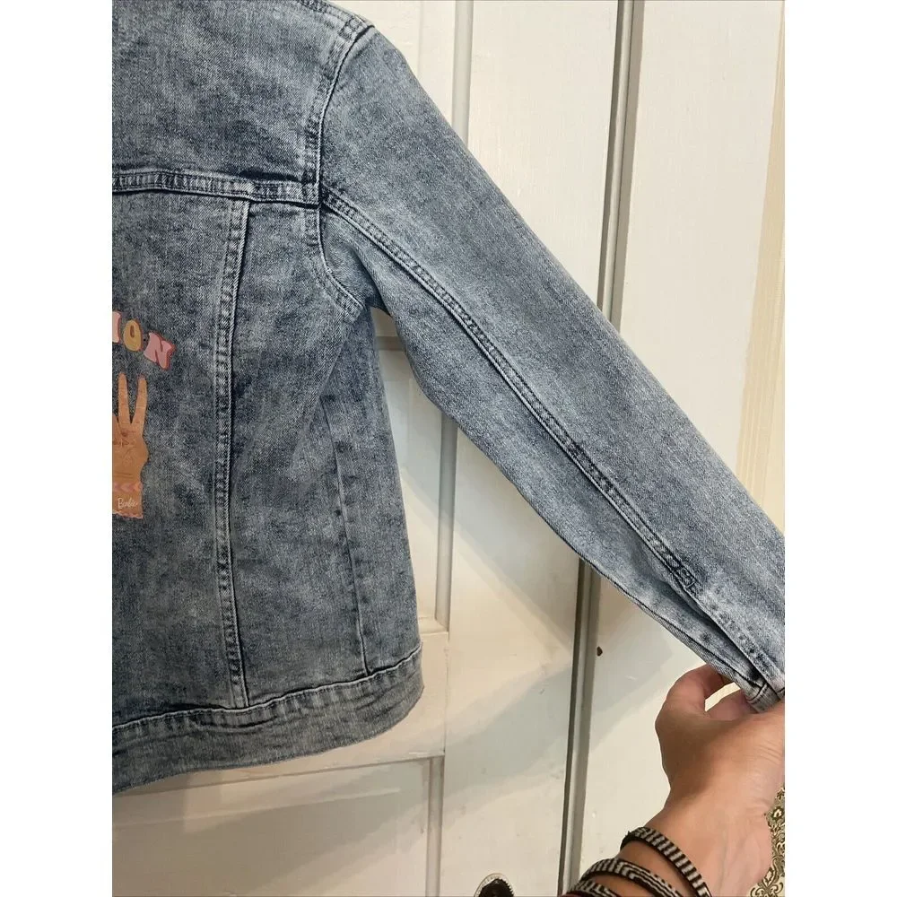 Barbie Licensed Mattel Jean Jacket Girls Size L‎ (10-12)
